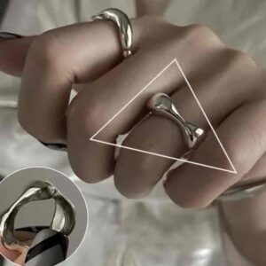 Каблучка жіноча "Геометрична" срібна (7363)