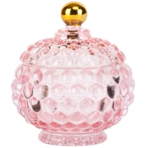 77ed3338-d24c-4d90-a5f2-682758233851.jpg Шкатулка скляна "Фенікс" рожева 12 см