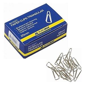 77ee2d9a-d7da-497d-aaf7-0df48fd74094.jpg Скріпки канцелярські BuroMAX трикутник нікель 25 мм (100шт)