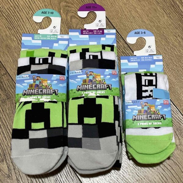 Шкарпетки дитячі Primark "Minecraft" середні