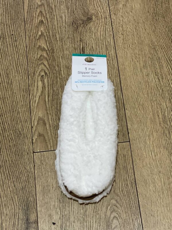 Тапочки-балетки жіночі Primark тедді білі