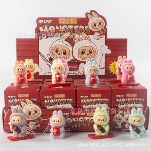 Іграшка-Фігурка міні Лабубу/ LABUBU- MINI "Coca Cola" флокова