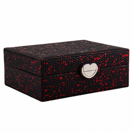 Скринька для прикрас з екошкіри "Рожеве сяйво" 16*21*8 см