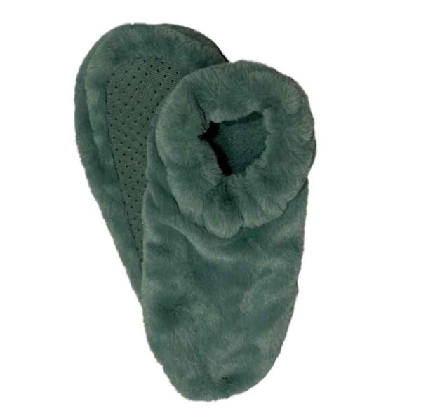 Тапочки-чобітки жіночі Primark плюшеві анти-ковзання зелені
