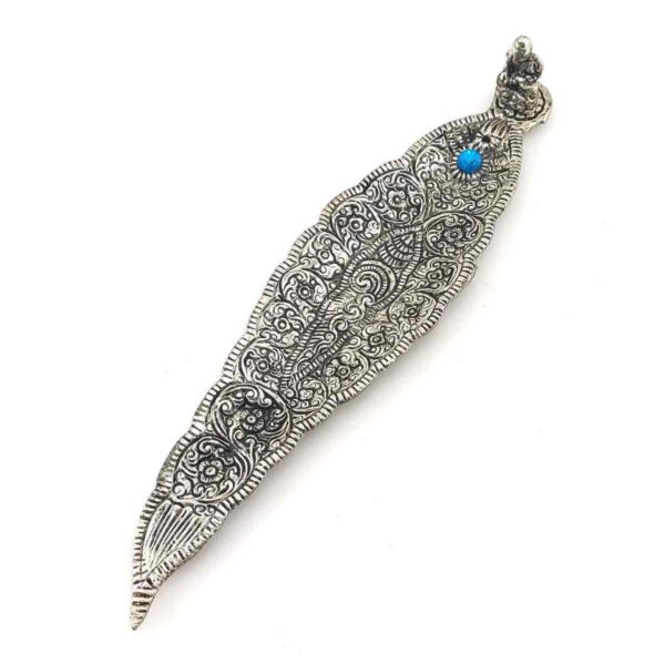 Підставка для пахощів "Будда/ Листок" метал 22х5х3,5 см