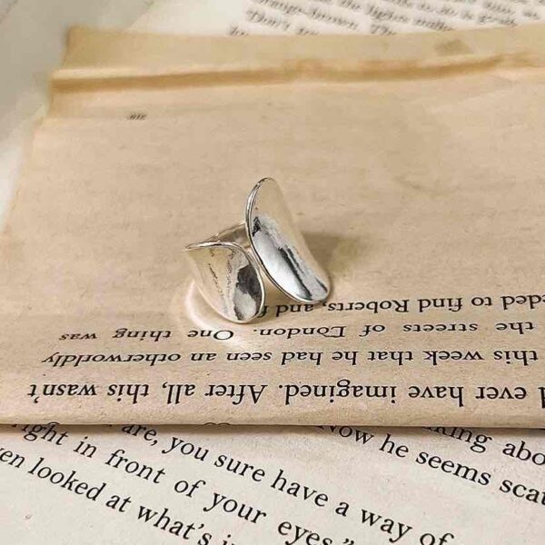 Каблучка жіноча "Геометрична" срібна (7430)