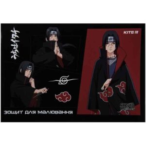 7fd58eaa-344e-41b9-a67b-022858c738c2.jpg Альбом для малювання А4/24 арк. Kite "Naruto" скоба