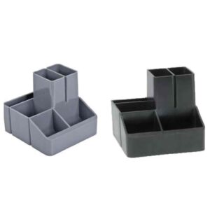 Органайзер канцелярський пластиковий СТПР-04 чорна/сіра