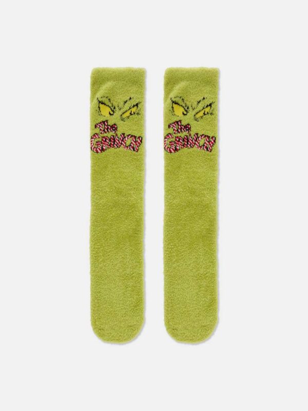 Шкарпетки домашні м'які "Greench/ Грінч" Primark зелені р. 37-42 (1 пара)