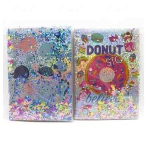 Блокнот А5 Блисківки з рідиною "Серця/Пончики" 80 арк/ клітинка