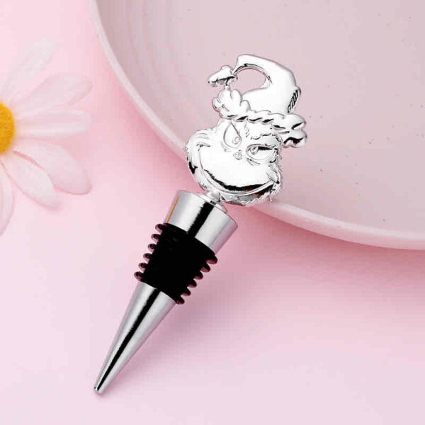 Пробка металева для пляшок "Грінч" срібна