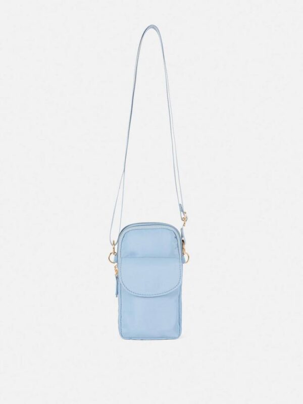 Сумочка для телефону/гаманець Primark нейлонова з кишенею блакитна