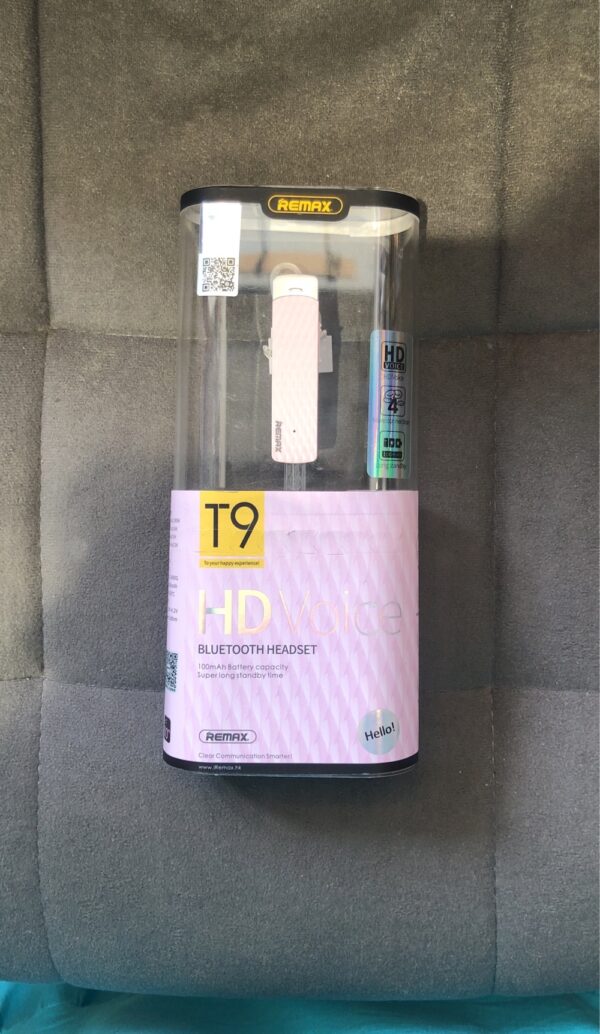 REMAX Bluetooth Headest HD voice T9, рожевий