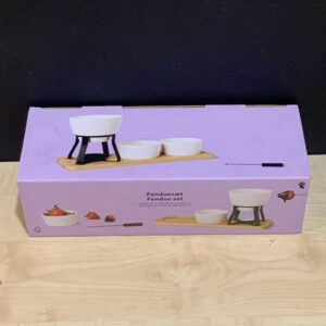 Набір для фондю "Chocolate fondue set" Tiger з бамбуковою підставкою