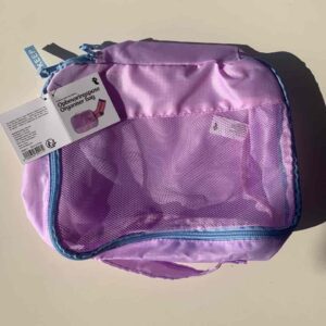 Сумка-органайзер на блискавці нейлонова (25*20 см) фіолетова