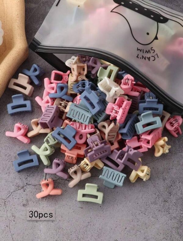 Міні-краб для воллосся мікс кольорів 2,5 см 1 шт