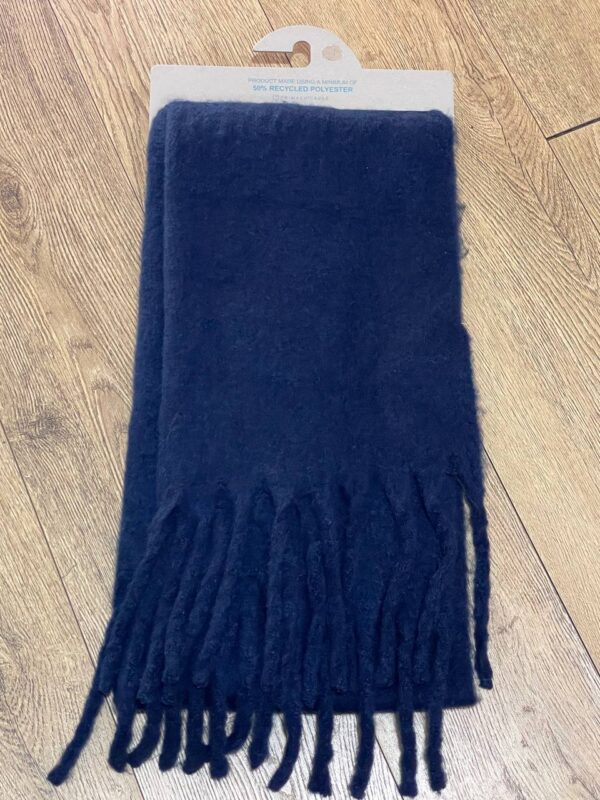 Шарф Primark осінь/зима широкий ворсистий синій