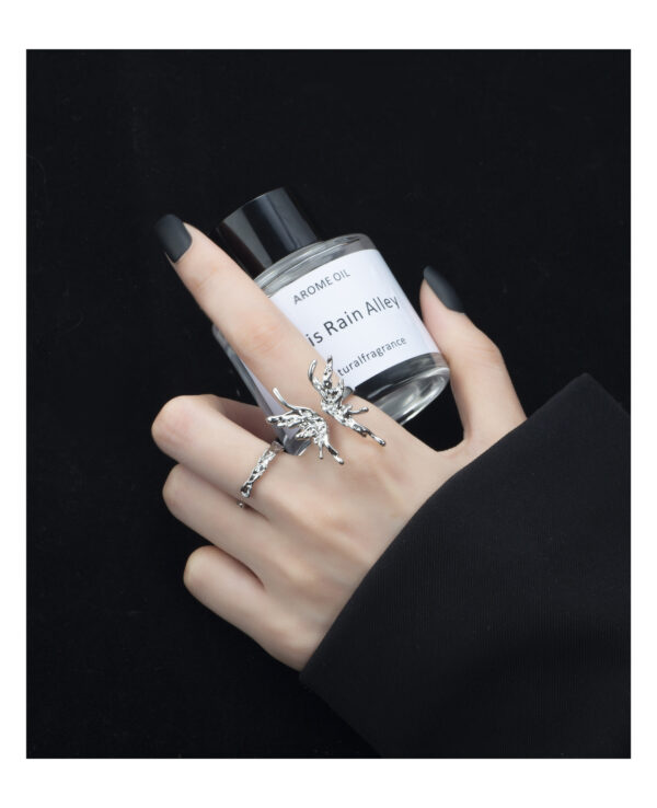 8559705e-319a-4dd7-ac09-d9200d4b6ec2.jpg Каблучка жіноча "Метелик" абстрактна срібна (8156)