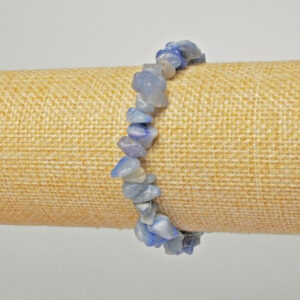Браслет натур. Авантюрин блакитний крихта 8 мм стрейч