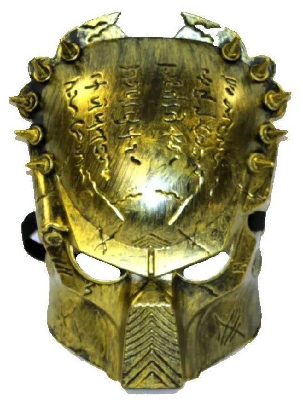 Маска на Хелловін "Хижак" золота