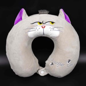 86642bf1-994f-4701-8f56-cd7a528c74cb.jpg Подушка дорожня U-подібна "Кіт Люцифер" піна меморі