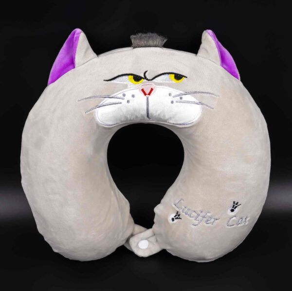 Подушка дорожня U-подібна "Кіт Люцифер" піна меморі