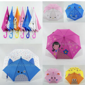 86f22b6b-7634-41a7-8fe2-87af3db47742.jpg Парасоля-трость дитяча "Вушка/Смайл" з принтом