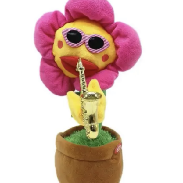 Танцююча Квітка- саксофоніст іграшка повторюшка