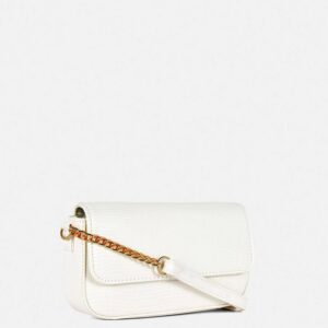 Сумочка Primark "крокодил" маленька з ланцюжком біла