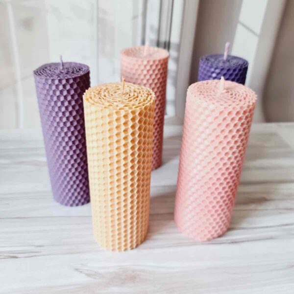 Свічка Solodka циліндр (вощина) 13 см