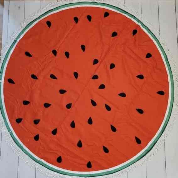 Рушник пляжний круглий "Кавун" (D 150 см)