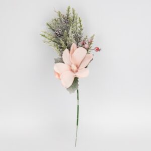 89207b97-46ee-4d23-a991-e1da3f4491b7.jpg Декоративна гілка "Засніжена магнолія" рожева 47 см