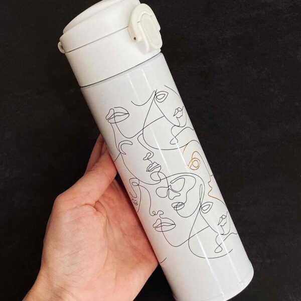 Термос білий "Faces"