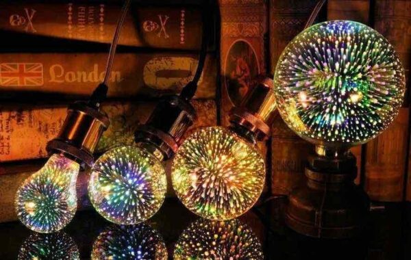 Лампа світлодіодна декоративна 3D "Феєрверк" C80-3D E27