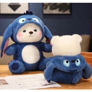 М'яка іграшка "Ведмедик" у костюмі Stitch 60 см
