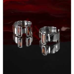 8ce07ab0-c870-406a-a191-757f92b79857.jpg Каблучка жіноча геометрична абстрактна з камінцем срібна (8155)