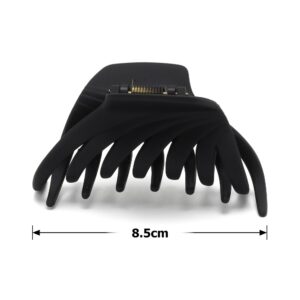 8cf81ddb-a67c-4a0b-8c8e-2b715cfb3e9d.jpg Заколка/краб для волосся пластик 8,5 см чорний