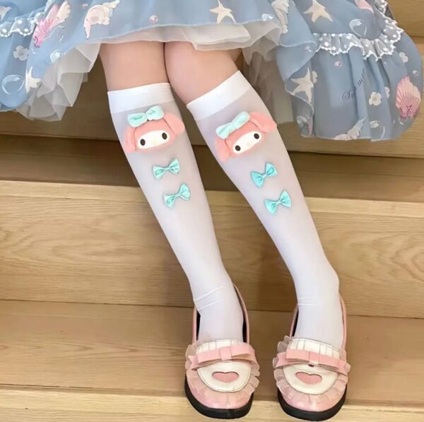 Шкарпетки/ Підколінки дитячі "Мелоді" капронові білі