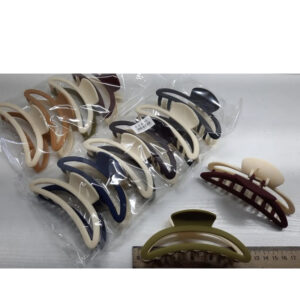 8e6008f4-9e42-4c36-a06a-ed9b44a7f6f9.jpg Заколка/краб для волосся двоколорна пластик 12 см