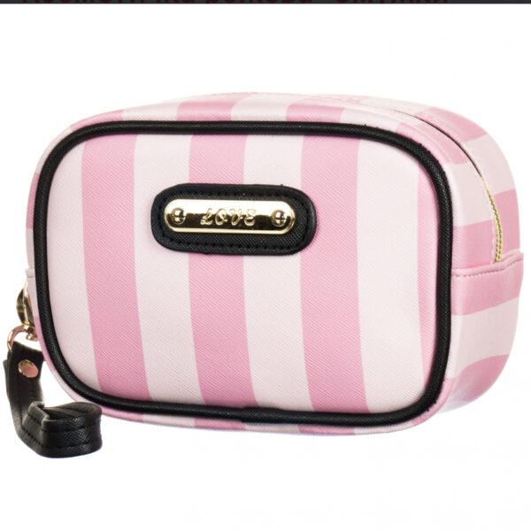 Косметичка рожева "Смужки" (16*11*7)