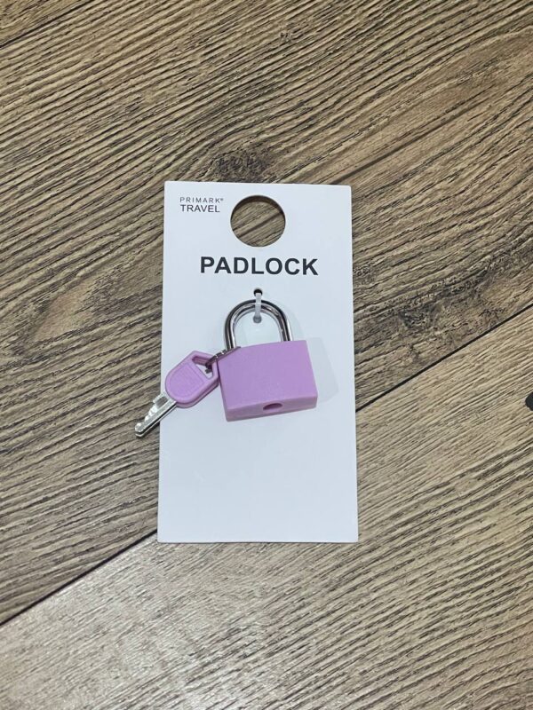 Навісний замок на ключ Primark рожевий
