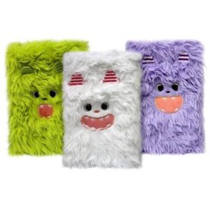 Блокнот А5 плюшевий WB "Монстрик" 80 арк.