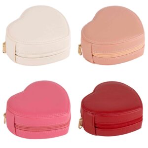 Скринька для прикрас з екошкіри "Серце" (12*11*5см) мікс кольорів