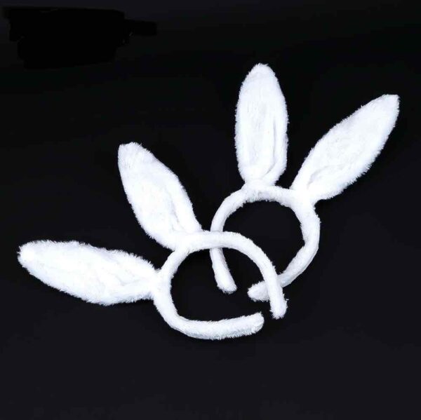 Обруч святковий "Вушка Зайчика" пухнасті білі