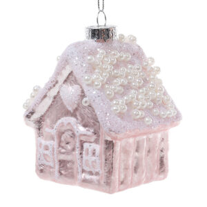 93011369-0a64-4de8-b604-aa14ab0f34f9.jpg Ялинкова прикраса "Будиночок" рожевий 10 см (скло)