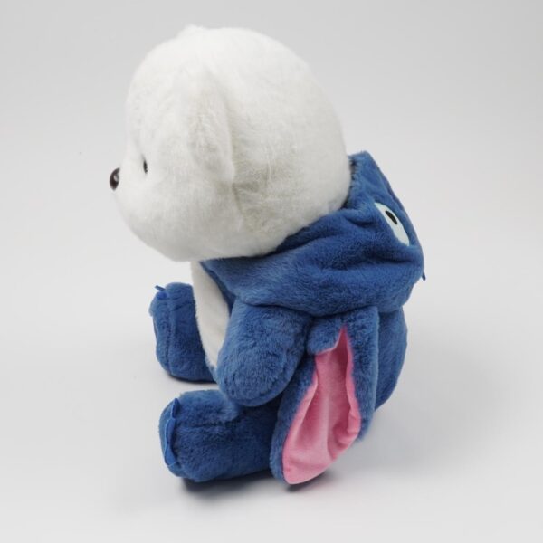 Іграшка-подушка-плед плюшева "Ведмедик в костюмі Стітча" 40 см/плед 100*150 см