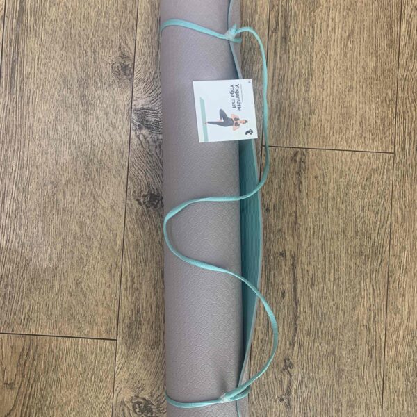 Каримат/ Коврик для йоги Tiger сіро-бірюзовий