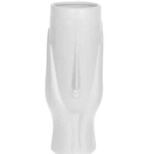 Ваза керамічна "Обличчя" біла 30 см