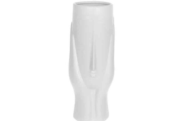 Ваза керамічна "Обличчя" біла 30 см