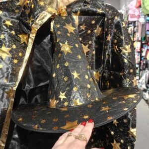 Капелюх карнавальний "Звездочет" чорний з зірками